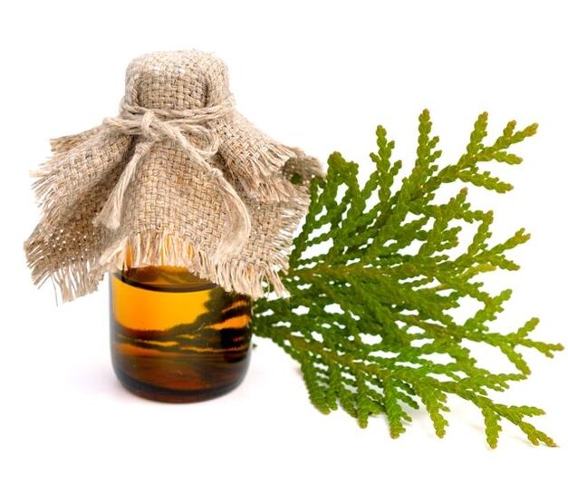 Thuja oil for warts on the fingers